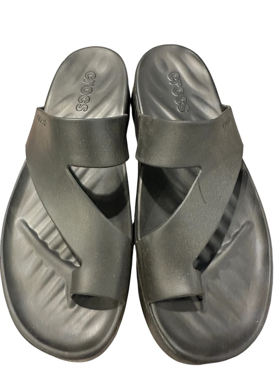 CROCS Shoes - CROCS Slip on Black Platform Slide Womens Size -10 Like New